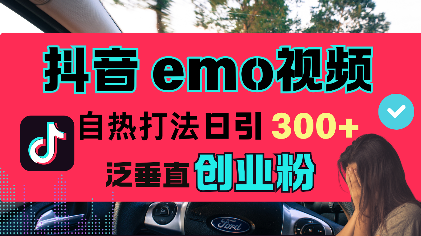 抖音“EMO视频”自热流打法，日引300+泛垂直创业粉-合创网（HZLH.NET)